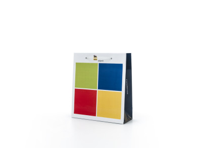 Shopping bag 30x12x34 H - Carta patinata 190 gr. - Stampa 5 colori piatti - maniglia tubetto pvc