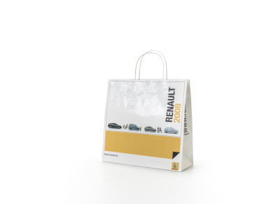 Shopping bag 38x13x36 H - Carta patinata 140 gr. - plastifica lucida - Stampa quadricromia - maniglia carta ritorta