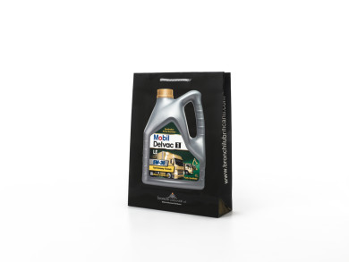 Shopping bag personalizzata 30x10x40 H - Carta patinata 165 gr. - plastifica lucida - Stampa quadricromia fondo pieno - maniglia corda ppl argento cm 50