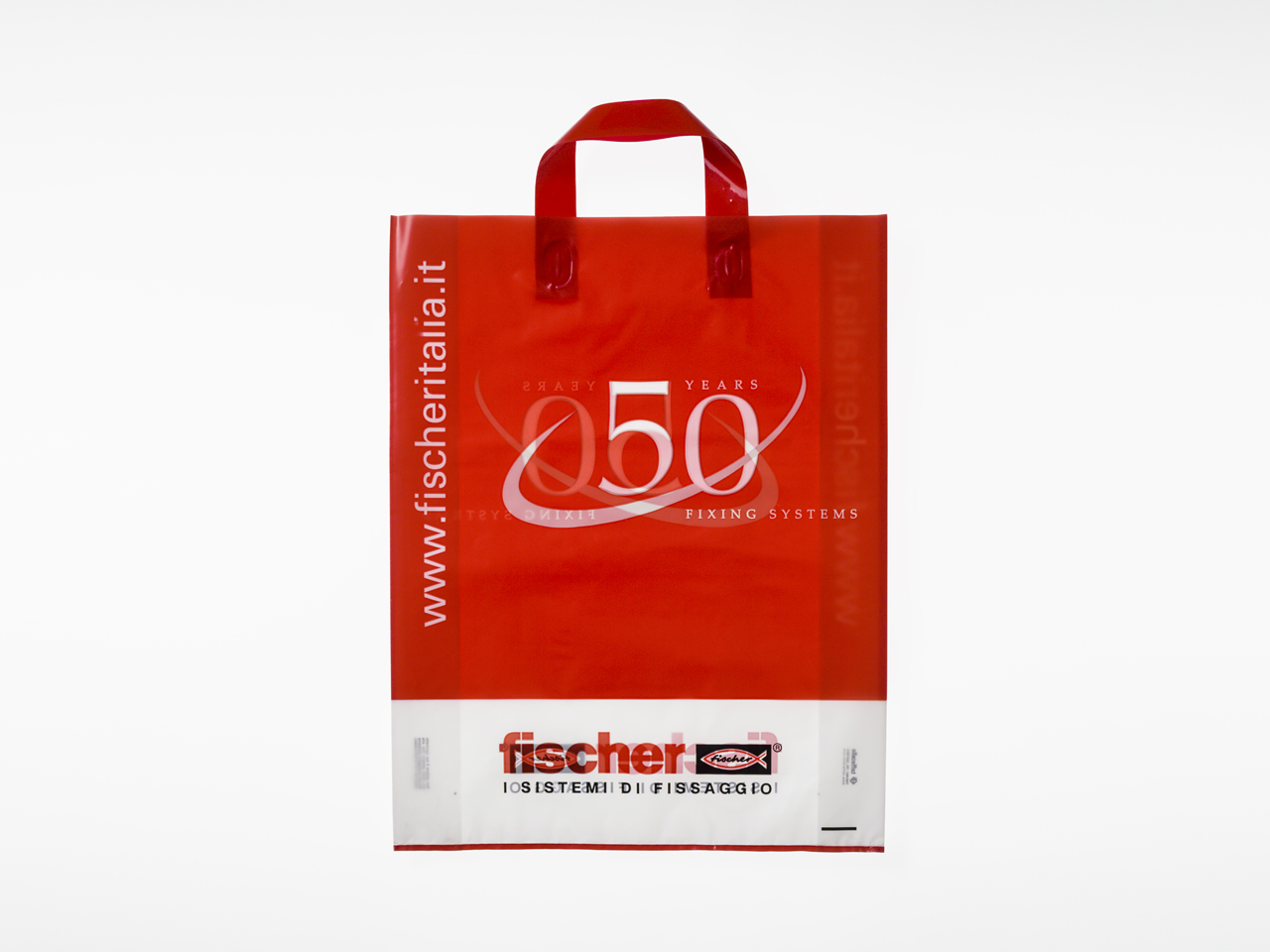 Shopping bag plastica new arrivals personalizzate